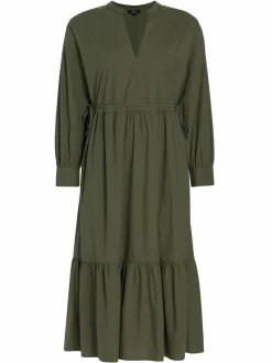 Women Rails Maple Tiered Drawstring Midi Dress