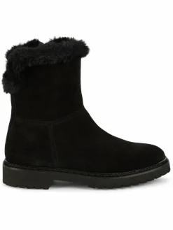 Aquatalia Marilena Faux Fur-Trim Suede Winter Boots