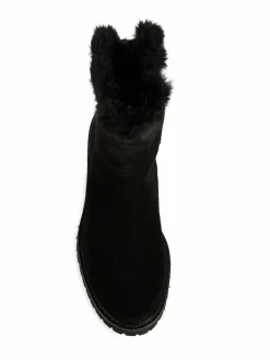 Aquatalia Marilena Faux Fur-Trim Suede Winter Boots