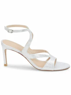 Stuart Weitzman Mariposa Glitter Leather Sandals