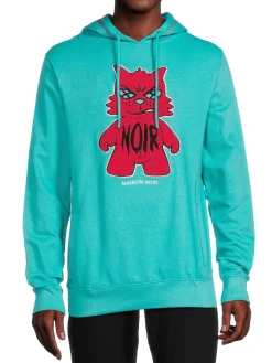MAISON NOIR Sweatshirts & Hoodies|Mascot Graphic Hoodie Blue