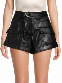 Women Jonathan Simkhai Mayah Faux Leather Shorts