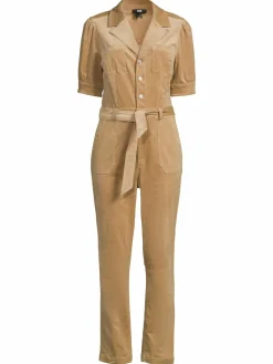 Women Paige Mayslie Belted Corduroy Jumpsuit