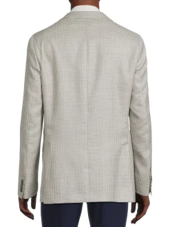 Jack Victor Blazers & Sportcoats|Mcallen Houndstooth Wool Blend Sportcoat Grey