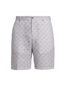 Saks Fifth Avenue Shorts|Medallion Shorts Ibiza Blue