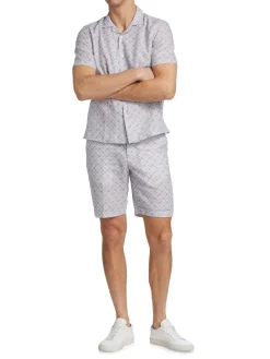 Saks Fifth Avenue Shorts|Medallion Shorts Ibiza Blue