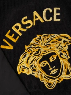 Versace Loungewear, Sleepwear & Robes|Medusa Coin Bathrobe Black