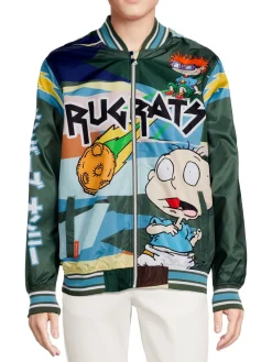 Members Only Coats & Jackets| X Nickelodeon Bomber Jacket Green Multi