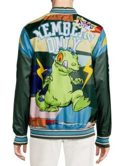 Members Only Coats & Jackets| X Nickelodeon Bomber Jacket Green Multi