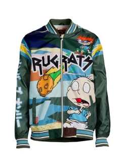 Members Only Coats & Jackets| X Nickelodeon Bomber Jacket Green Multi