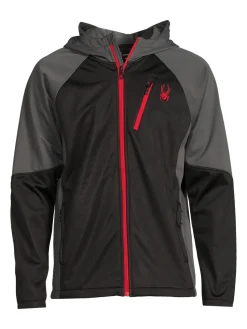 Spyder Coats & Jackets|Mendoza Raglan Sleeve Hooded Jacket Black