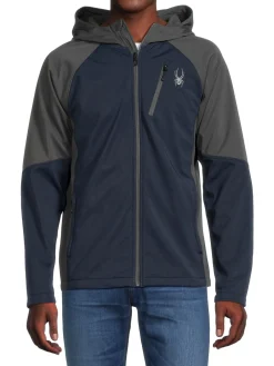 Spyder Coats & Jackets|Mendoza Raglan Sleeve Hooded Jacket Dark Blue