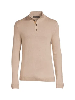 Saks Fifth Avenue Sweaters|Merino Blend Henley Sweater