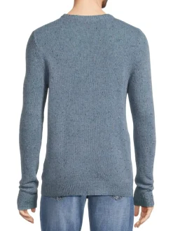 Saks Fifth Avenue Sweaters|Merino Wool Blend Donegal Crewneck Sweater