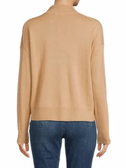 Women Saks Fifth Avenue Merino Wool Blend Mockneck Sweater
