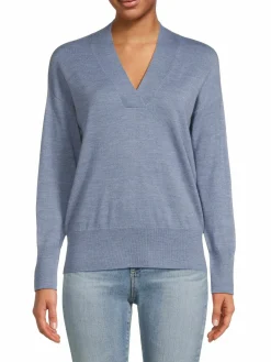 Women Saks Fifth Avenue Merino Wool Blend Sweater