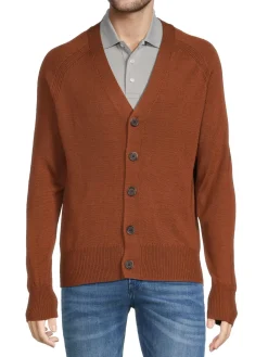 Saks Fifth Avenue Sweaters|Merino Wool Blend V-Neck Cardigan
