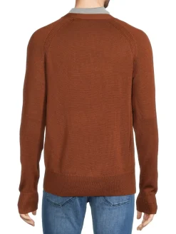 Saks Fifth Avenue Sweaters|Merino Wool Blend V-Neck Cardigan