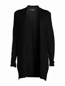 Women Saks Fifth Avenue Merino Wool Front Open Cardigan