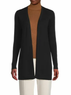 Women Elie Tahari Merino Wool Open Cardigan