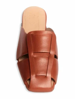 Anthony Veer Mia Woven Leather Mules