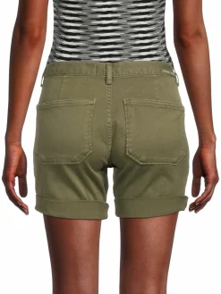 Women Etienne Marcel Mid Rise Denim Shorts