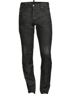 Dsquared2 Jeans|Mid Rise Faded Jeans Black