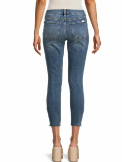 Women Jen7 Mid Rise Skinny Cropped Jeans