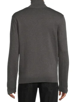 French Connection Sweaters|Milano Slubbed Turtleneck Sweater Grey