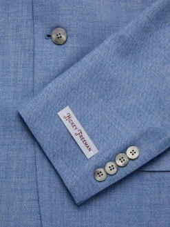 Hickey Freeman Blazers & Sportcoats|Milburn Ii Textured Wool Blazer Light Blue