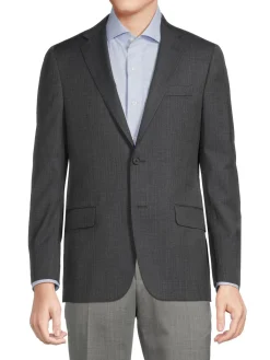Hickey Freeman Blazers & Sportcoats|Milburn Ii Textured Wool Blazer Grey