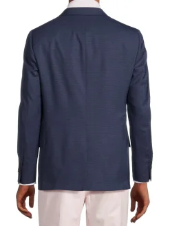 Hickey Freeman Blazers & Sportcoats|Milburn Notch Lapel Wool Blazer Blue