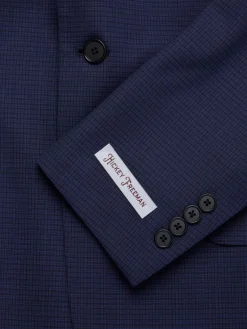Hickey Freeman Blazers & Sportcoats|Milburn Notch Lapel Wool Blazer Blue