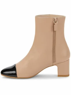 Stuart Weitzman Milla 60 Block Heel Cap Toe Ankle Boots