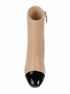 Stuart Weitzman Milla 60 Block Heel Cap Toe Ankle Boots