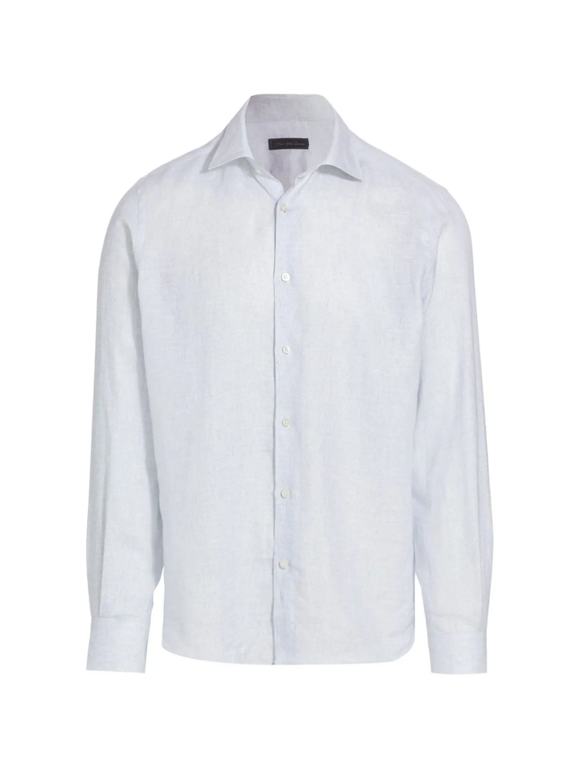 Saks Fifth Avenue Linen|Mini Dot Linen Button Up Shirt Egret