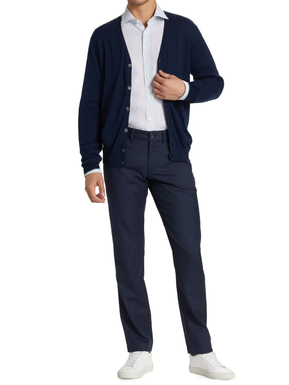 Saks Fifth Avenue Linen|Mini Dot Linen Button Up Shirt Egret