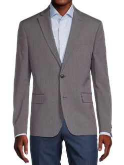 Ben Sherman Blazers & Sportcoats|Mini Houndstooth Skinny Fit Sportcoat Red Blue
