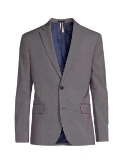Ben Sherman Blazers & Sportcoats|Mini Houndstooth Skinny Fit Sportcoat Red Blue