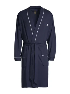 Polo Ralph Lauren Loungewear, Sleepwear & Robes|Mini Terry Logo Bath Robe Cruise Navy