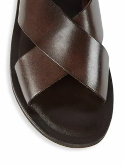To Boot New York Miramore Leather Crisscross Flat Sandals
