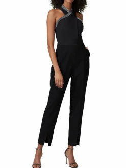 Women Adelyn Rae Miranda Halter Slim Jumpsuit