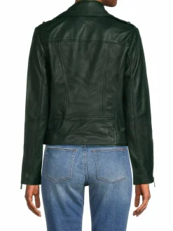 Women MICHAEL Michael Kors Missy Leather Biker Jacket