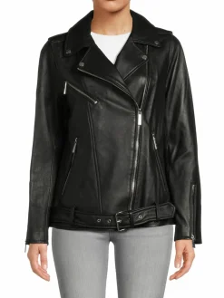 Women MICHAEL Michael Kors Missy Oversized Moto Jacket