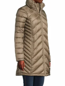 Women MICHAEL Michael Kors Missy Packable Double Zip Puffer Coat