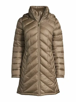 Women MICHAEL Michael Kors Missy Packable Double Zip Puffer Coat