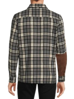 Reason Casual Button-Down Shirts|Mix Media Embroidered Skull Shirt Multi