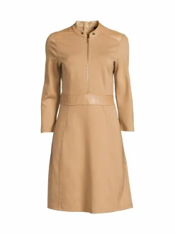 Women Ellen Tracy Mixed Media A Line Dress