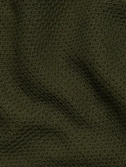 Saks Fifth Avenue Sweaters|Mixed Stitch Cotton Sweater Olive