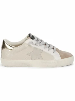 Vintage Havana Mixed-Media Star Patch Sneakers